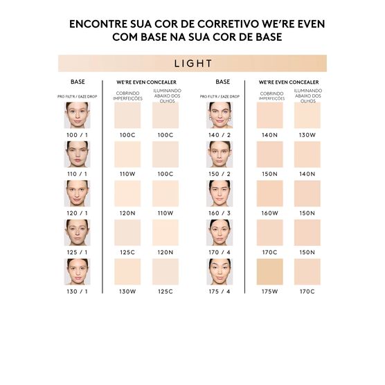 WE'RE EVEN  CORRETIVO 100C